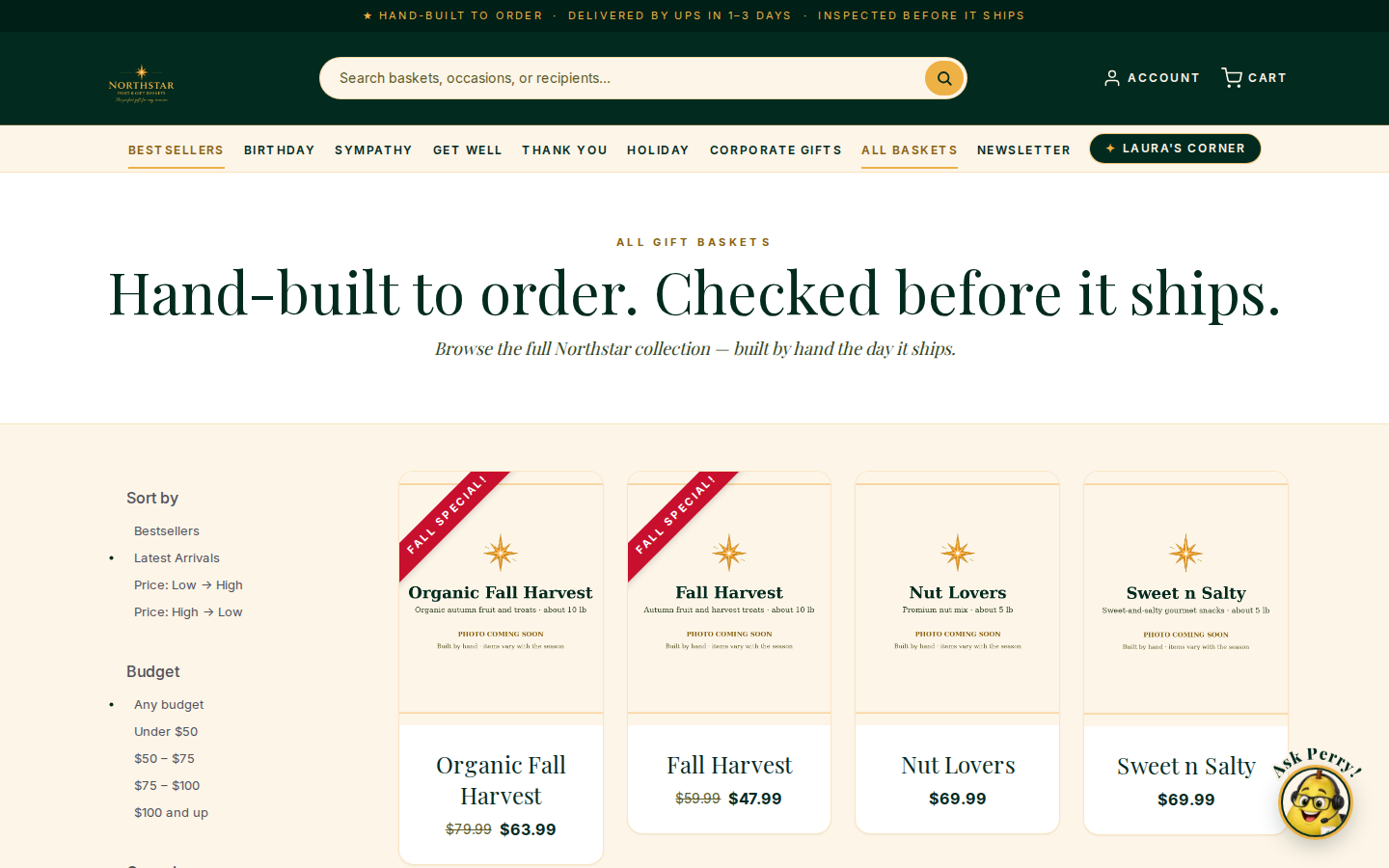 GiftBench catalog page