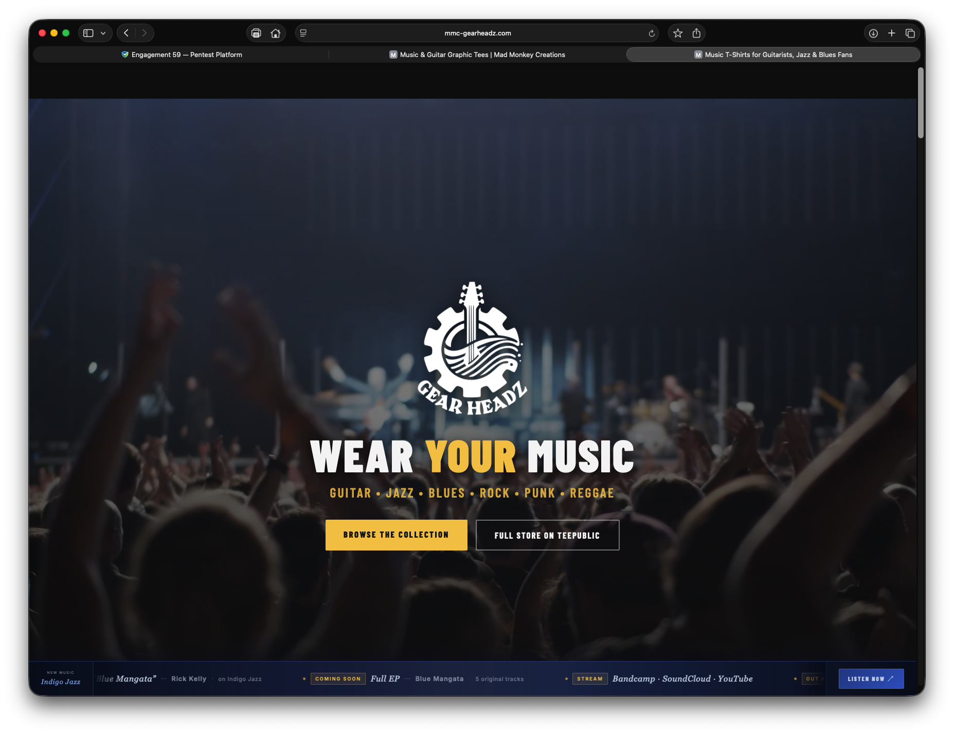 Gear Headz — live product screenshot