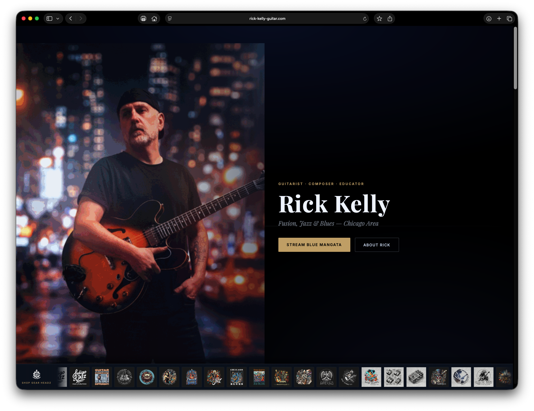 Rick Kelly Guitar — live product screenshot